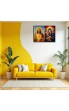Jesus Lady Of Velankanni Laminated Photo - 13x15 Inches, Divine Blessings For Home & Office And Temple Decoration (F16207)