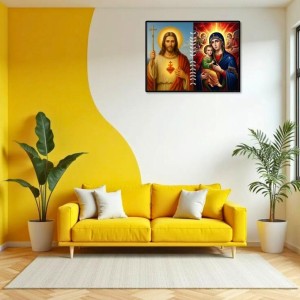 Jesus Lady Of Velankanni Laminated Photo - 7x9 Inches, Divine Blessings For Home & Office And Temple Decoration (F16207) Jesus Lady Of Velankanni Laminated Photo - 7x9 Inches, Divine Blessings For Home & Office And Temple Decoration (F16207)