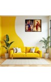Jesus Blessed Virgin Mary Laminated Photo - 11x13 Inches, Divine Blessings For Home & Office And Temple Decoration (F16240)