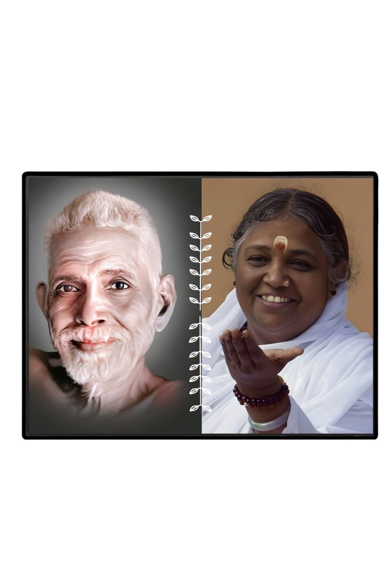 Ramana Maharshi Laminated Photo - 9x11 Inches, Divine Blessings For Home & Office And Temple Decoration (F16161)