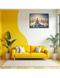 Lord Shiva Laminated Photo - 13x15 Inches, Divine Blessings For Home & Office And Temple Decoration (F16096)