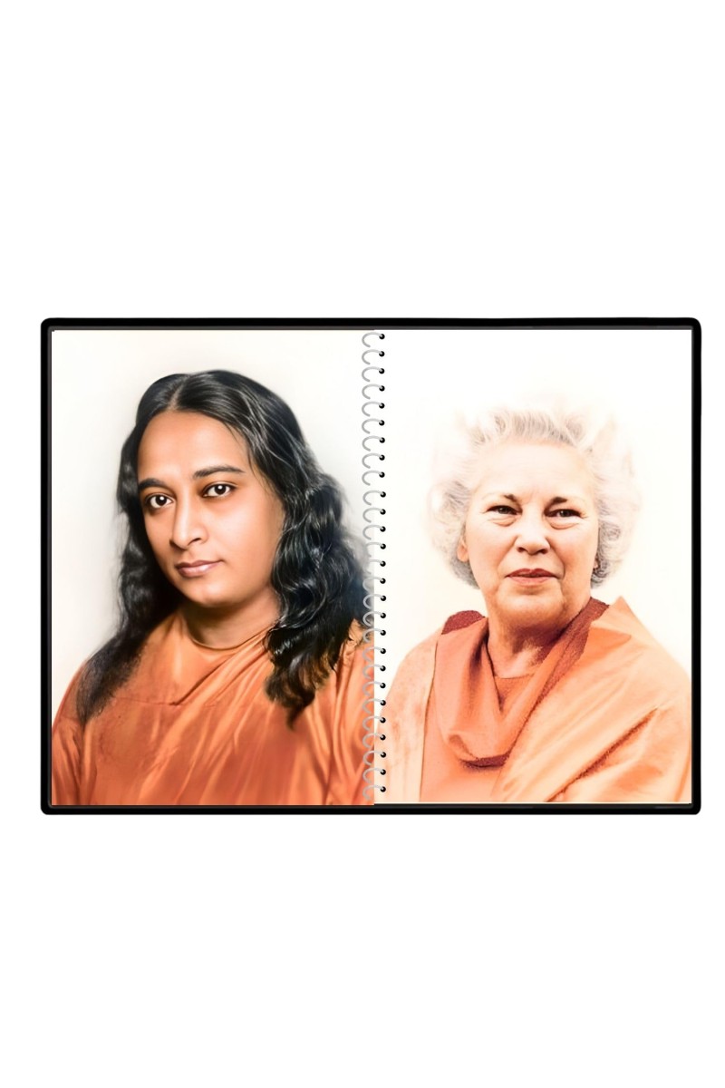 Paramahansa Yogananda & Sri Daya Mata Laminated Photo - 9x11 Inches, Divine Blessings For Home & Office And Temple Decoration (F16327)