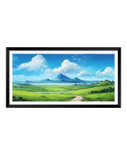 Nature Landscape Floating Frame Scenery Digital Print - (I5902) - 12x24 inch Modern Nature Wall Art for Living Room, Bedroom, Office, Hotels, Drawing Room