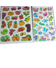 Colorful Sticker Combo Pack – Butterflies, Fruits, Water Animals, Dinosaurs, Astronauts, Hearts & Barbies – 100+ Waterproof Vinyl Stickers for Kids, Scrapbooking, Laptops, Crafts (Fruits)