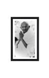 Mahatma Gandhi Black Photograph | Classic Historical Wall Art | Ideal for Home or Office Decor