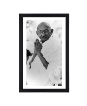 Mahatma Gandhi Black Photograph | Classic Historical Wall Art | Ideal for Home or Office Decor