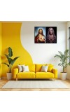 Jesus Christ - Our Lady Of Sorrows Laminated Photo - 11x13 Inches, Divine Blessings For Home & Office And Temple Decoration (F16336)