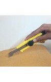 HitechSales 18mm Utility Knife Cutter, Heavy-Duty Retractable Box Cutter for Office, Home, Arts & Crafts, Compact Design with Extended Use (Pack of 2, Color May Vary)