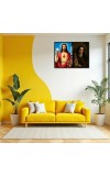 Jesus Christ - Our Lady Of Sorrows Laminated Photo - 11x13 Inches, Divine Blessings For Home & Office And Temple Decoration (F16297)
