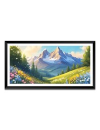 Nature Landscape Floating Frame Scenery Digital Print - (I5567) - 24x36 inch Modern Nature Wall Art for Living Room, Bedroom, Office, Hotels, Drawing Room