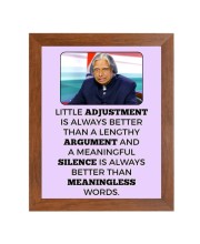 A P J Abdul Kalam & Famous Quote Brown Frame, 10x14InchesInspirational Wall Art for Office, Home DecorIdeal Spiritual Gift