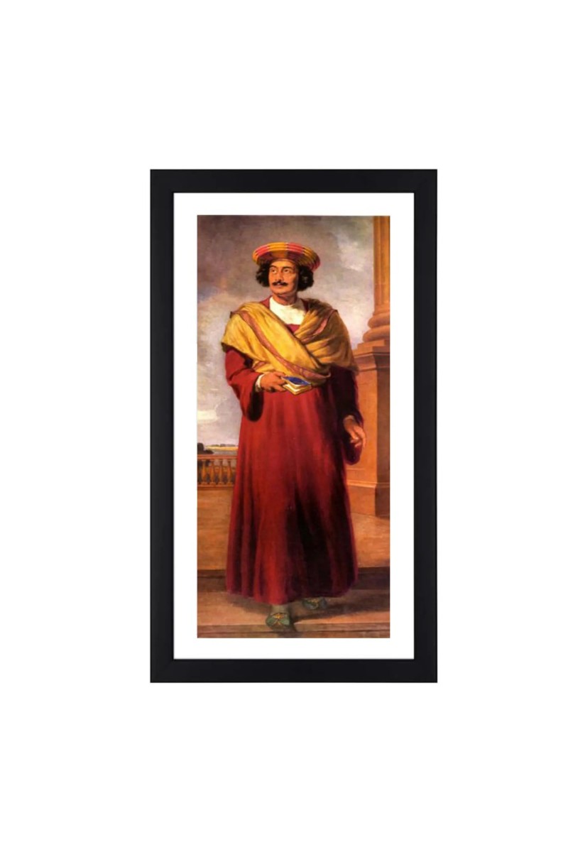 Generic Raja Rammohan Roy Colored Photo Frame | Historical Wall Art | Ideal for Study Room, Library, Home Office Decoration