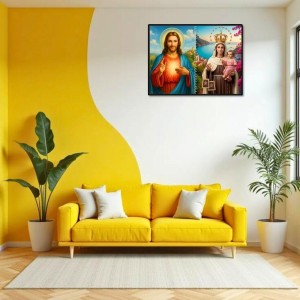 Jesus Christ - Our Lady Of Good Health Laminated Photo - 13x15 Inches, Divine Blessings For Home & Office And Temple Decoration (F16381) Jesus Christ - Our Lady Of Good Health Laminated Photo - 13x15 Inches, Divine Blessings For Home & Office And Temple Decoration (F16381)