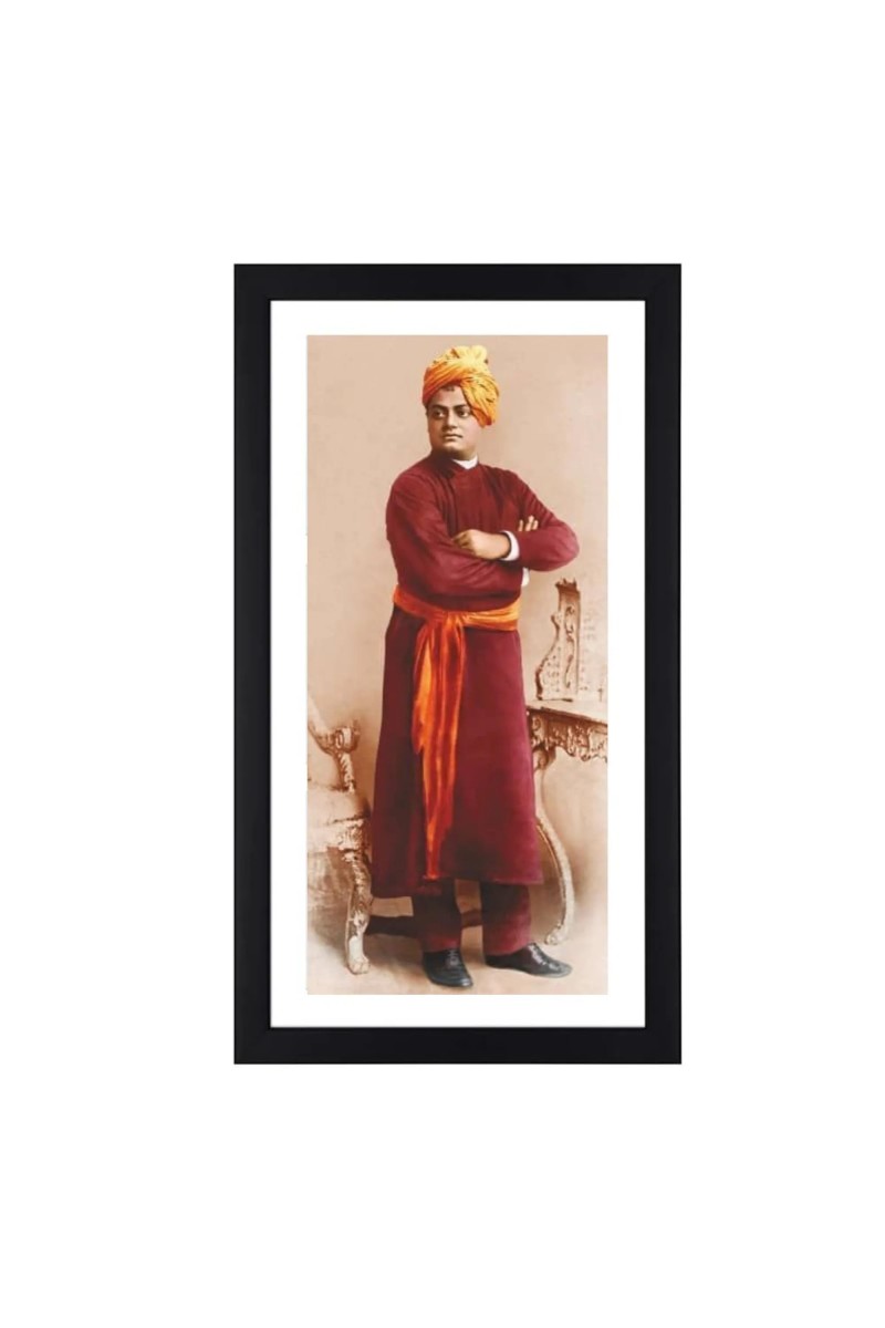 Swami Vivekananda Colored Photograph |Inspirational Wall Art| Spiritual Devotional Wall Art| Ideal for Home, Office, or Meditation Space