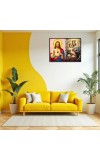 Jesus Christ - Our Lady Of Perpetual Help Laminated Photo - 13x15 Inches, Divine Blessings For Home & Office And Temple Decoration (F16259)