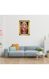 Lord Murugan Golden Photo Frame - 12x16 Inches | Elegant Wooden Frame For Home, Office & Temple Decoration | Spiritual Wall & Table Decor And Gift Item (F9790)