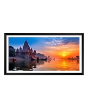 Nature Landscape Floating Frame Scenery Digital Print - (I5882) - 12x24 inch Modern Nature Wall Art for Living Room, Bedroom, Office, Hotels, Drawing Room