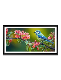 Nature Landscape Floating Frame Scenery Digital Print - (I5744) - 18x36 inch Modern Nature Wall Art for Living Room, Bedroom, Office, Hotels, Drawing Room