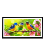 Nature Landscape Floating Frame Scenery Digital Print - (I5702) - 12x24 inch Modern Nature Wall Art for Living Room, Bedroom, Office, Hotels, Drawing Room