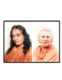 Paramahansa Yogananda Sri Daya Mata Laminated Photo - 13x15 Inches, Divine Blessings For Home & Office And Temple Decoration (F16172)