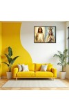 Esus Christ - Blessed Virgin Mary Laminated Photo - 5x7 Inches, Divine Blessings For Home & Office And Temple Decoration (F16433)