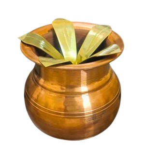 Pure Copper Lota Kalash for Pooja and Daily Use | Handmade Tamba Lota Pot for Temple, Water Storage & Home Décor | Traditional Copper Kalash Vessel for Hindu Rituals