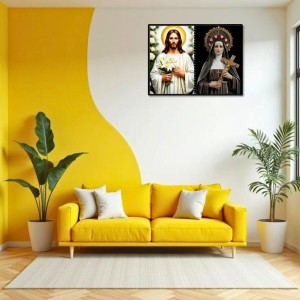 Jesus Christ - St. Therese Of Lisieux Laminated Photo - 13x15 Inches, Divine Blessings For Home & Office And Temple Decoration (F16404)