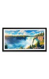 Nature Landscape Floating Frame Scenery Digital Print - (I5847) - 18x36 inch Modern Nature Wall Art for Living Room, Bedroom, Office, Hotels, Drawing Room