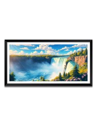 Nature Landscape Floating Frame Scenery Digital Print - (I5847) - 12x24 inch Modern Nature Wall Art for Living Room, Bedroom, Office, Hotels, Drawing Room