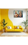 Jesus Christ - Our Lady Of Sorrows Laminated Photo - 13x15 Inches, Divine Blessings For Home & Office And Temple Decoration (F16344)