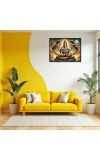 Lord Vishnu Laminated Photo - 9x11 Inches, Divine Blessings For Home & Office And Temple Decoration (F16061)