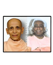 Swami Sivananda Swami Sacchidanandaji Laminated Photo - 11x13 Inches, Divine Blessings For Home & Office And Temple Decoration (F16155)