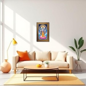 Lord Vishnu Digital Golden Balck Color Photo Frame | Hindu Religious Wall Decor | 14x20 Inches - Inspirational Wall Art For Office, Home Decor - Ideal Spiritual Gift (F16519) Lord Vishnu Digital Golden Balck Color Photo Frame | Hindu Religious Wall Decor | 14x20 Inches - Inspirational Wall Art For Office, Home Decor - Ideal Spiritual Gift (F16519)