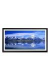 Nature Landscape Floating Frame Scenery Digital Print - (I5734) - 12x24 inch Modern Nature Wall Art for Living Room, Bedroom, Office, Hotels, Drawing Room