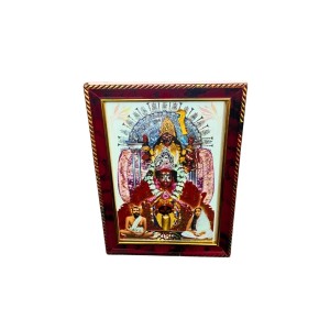 Maa Kali Religious Photo Frame with Sri Ramakrishna & Sarada Devi | Hindu Goddess Kali Wall Photo Frame for Home, Office, Puja & Mandir Decor