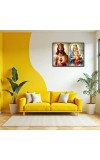 Jesus Lady Of Fatima. Laminated Photo - 7x9 Inches, Divine Blessings For Home & Office And Temple Decoration (F16231)