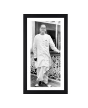 Netaji Subhas Chandra Bose Black Photograph |Historical Wall Art|Ideal for Home or Office Decor