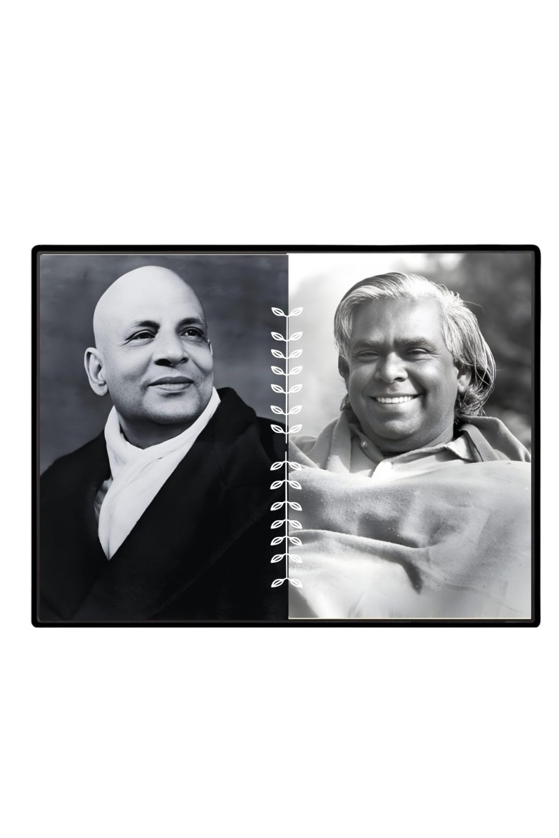 Swami Sivananda Swami Sacchidanandaji Laminated Photo - 11x13 Inches, Divine Blessings For Home & Office And Temple Decoration (F16156)