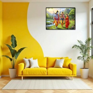 Lord RamSita,Lakshmana Laminated Photo - 9x11 Inches, Divine Blessings For Home & Office And Temple Decoration (F16047) Lord RamSita,Lakshmana Laminated Photo - 9x11 Inches, Divine Blessings For Home & Office And Temple Decoration (F16047)