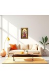 Beautiful Radha Digital Golden Balck Color Photo Frame | Hindu Religious Wall Decor | 10x16 Inches - Inspirational Wall Art For Office, Home Decor - Ideal Spiritual Gift (F16532)