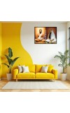 Maa Sarada Devi Laminated Photo - 9x11 Inches, Divine Blessings For Home & Office And Temple Decoration (F16167)