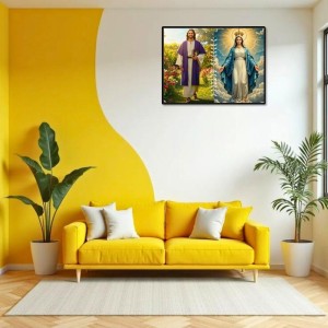Jesus Mother Virgin Mary Laminated Photo - 7x9 Inches, Divine Blessings For Home & Office And Temple Decoration (F16237) Jesus Mother Virgin Mary Laminated Photo - 7x9 Inches, Divine Blessings For Home & Office And Temple Decoration (F16237)