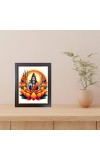 Hitech Sales Mahadev Shiv Ji Photo Frame for Pooja Room, Temple Decor, Home Decoration and Gift(Wall and Tabletop, Rectangular, Polystyrene Frame, Printed Photo, 24 x 29 cm, Black)