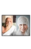 Sri Aurobindo & The Mother Laminated Photo - 9x11 Inches, Divine Blessings For Home & Office And Temple Decoration (F16150)