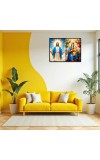 Jesus Blessed Virgin Mary Laminated Photo - 11x13 Inches, Divine Blessings For Home & Office And Temple Decoration (F16239)