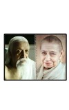 Sri Aurobindo & Mira Alfassa Laminated Photo - 5x7 Inches, Divine Blessings For Home & Office And Temple Decoration (F16307)