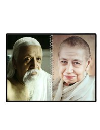 Sri Aurobindo & Mira Alfassa Laminated Photo - 9x11 Inches, Divine Blessings For Home & Office And Temple Decoration (F16307)