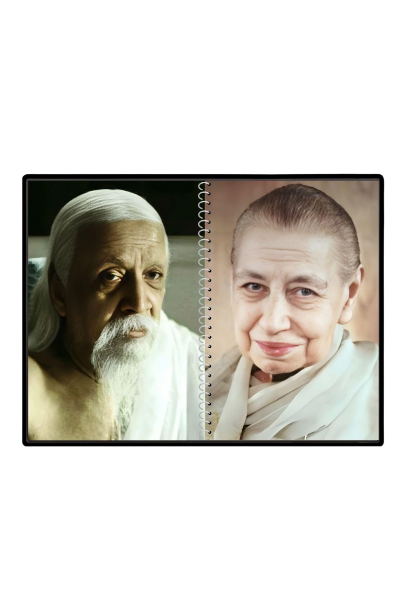 Sri Aurobindo & Mira Alfassa Laminated Photo - 5x7 Inches, Divine Blessings For Home & Office And Temple Decoration (F16307)