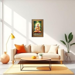 Sri Chaitanya Mahaprabhu Digital Golden Balck Color Photo Frame | Hindu Religious Wall Decor | 12x18 Inches - Inspirational Wall Art For Office, Home Decor - Ideal Spiritual Gift (F16777) Sri Chaitanya Mahaprabhu Digital Golden Balck Color Photo Frame | Hindu Religious Wall Decor | 12x18 Inches - Inspirational Wall Art For Office, Home Decor - Ideal Spiritual Gift (F16777)