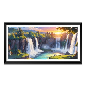 Nature Landscape Floating Frame Scenery Digital Print - (I5674) - 12x24 inch Modern Nature Wall Art for Living Room, Bedroom, Office, Hotels, Drawing Room Nature Landscape Floating Frame Scenery Digital Print - (I5674) - 12x24 inch Modern Nature Wall Art for Living Room, Bedroom, Office, Hotels, Drawing Room